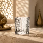 95 ml Textured Mini Tea Glass — Coarse Ice | كوب شاي صغير مزخرف سعة 95 مل — L-006 — Plain
