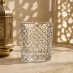 95 ml Textured Mini Tea Glass — Fish Scale | كوب شاي صغير مزخرف سعة 95 مل — L-011 — Plain
