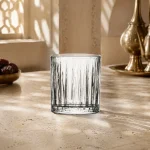 95 ml Textured Mini Tea Glass — Long Rib | كوب شاي صغير مزخرف سعة 95 مل — L-013 — Plain