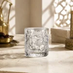 95 ml Textured Mini Tea Glass — Irregular Ice | كوب شاي صغير مزخرف سعة 95 مل — L-016 — Plain