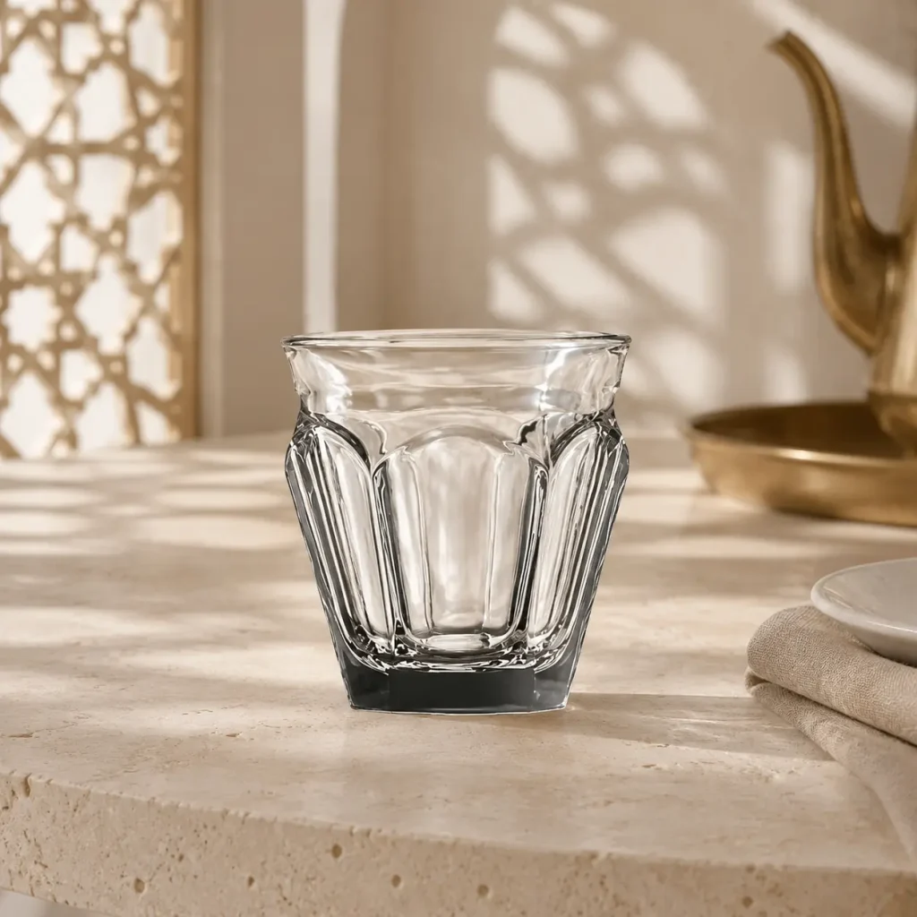 210 ml Fluted Mini Tea Glass | كوب شاي صغير مضلع سعة 210 مل — Plain