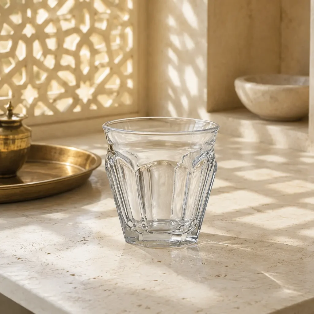 300 ml Fluted Heavy-Base Tumbler | كوب مضلع بقاعدة سميكة سعة 300 مل — Plain