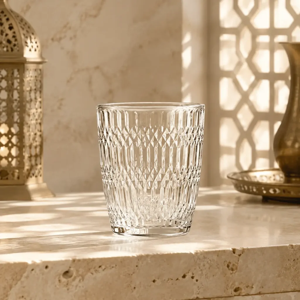 290 ml Diamond-Pattern Tumbler | كوب بنقشة ماسية سعة 290 مل — Plain