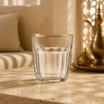 260 ml Faceted Tumbler | كوب متعدد الأوجه سعة 260 مل — Rim Gold Only