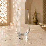 476 ml Raised-Base Highball Glass | كوب مشروبات طويل بقاعدة مرتفعة سعة 476 مل — Rim Gold Only